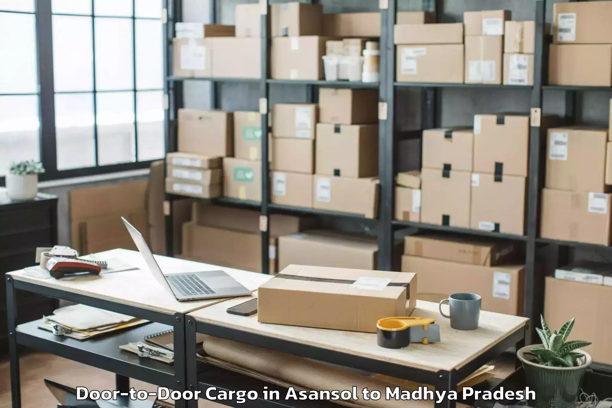 Asansol to Indore Door To Door Cargo Booking